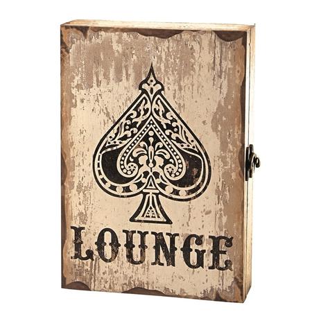 Porta Chaves 6 Ganchos Com Tampa Lounge Cartas Espadas Mart é boa?