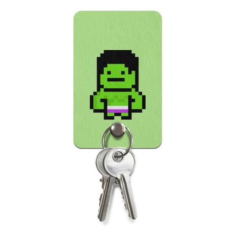Porta Chaves Ecológico PixelHulk - Geek10 Menor preço em Porta Chaves Ecológico PixelHulk - Geek10