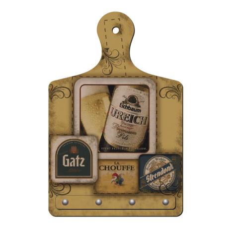 Porta Chaves - Tábua de Carne Cervejas - cod. 2658 - Cia. laser Menor preço em Porta Chaves - Tábua de Carne Cervejas - cod. 2658 - Cia. laser