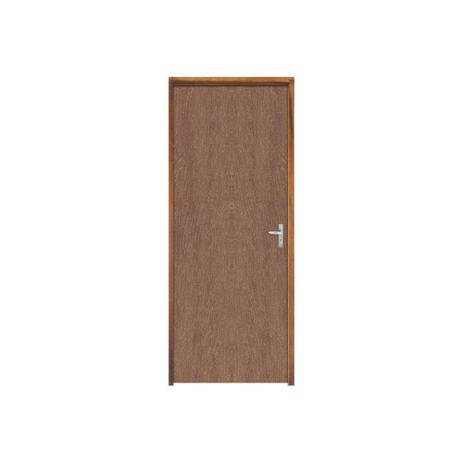 Porta com Miolo Semi Oco Montada Esquerda Imbuia Lisa 210x82cm Natural - Sidney esquadrias Menor preço em Porta com Miolo Semi Oco Montada Esquerda Imbuia Lisa 210x82cm Natural - Sidney esquadrias