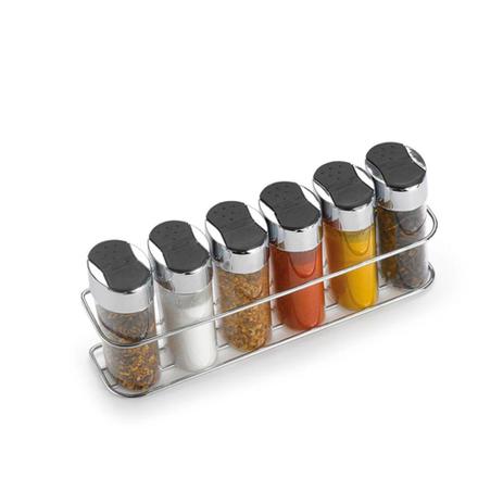 Porta Condimentos Temperos de Parede com 6 peças Arthi Menor preço em Porta Condimentos Temperos de Parede com 6 peças Arthi