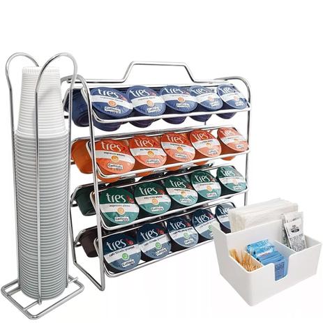 Porta Copos 200ml Porta Cápsulas Três Corações Porta Sachês Cromado com Branco - Brinox Menor preço em Porta Copos 200ml Porta Cápsulas Três Corações Porta Sachês Cromado com Branco - Brinox