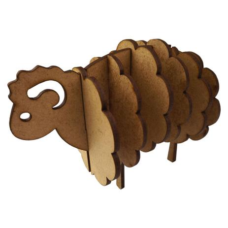 Porta Copos em MDF 4 peças Desmontável 12x8x6cm Ovelha - Palácio da Arte Menor preço em Porta Copos em MDF 4 peças Desmontável 12x8x6cm Ovelha - Palácio da Arte