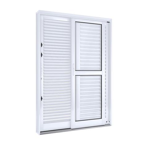 Porta de Aço Balcão de Correr Esquerda Flex 2 Folhas Móveis e 1 Fixa Natural Lucasa Facilità 214cmx150cmx16cm Esquerda Branco Menor preço em Porta de Aço Balcão de Correr Esquerda Flex 2 Folhas Móveis e 1 Fixa Natural Lucasa Facilità 214cmx150cmx16cm Esquerda Branco