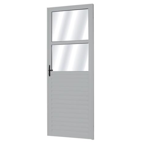 Porta de Alumínio com Vidro Liso Sólida MGM 210cmx70cm Natural é boa?