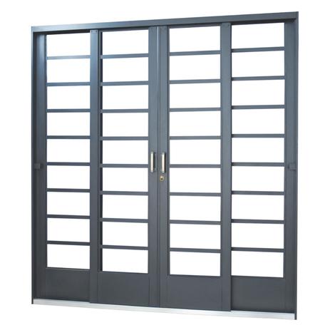 Porta de Correr Aço 4 Folhas Minas Sul MGM 215cmx200cm Primer Menor preço em Porta de Correr Aço 4 Folhas Minas Sul MGM 215cmx200cm Primer