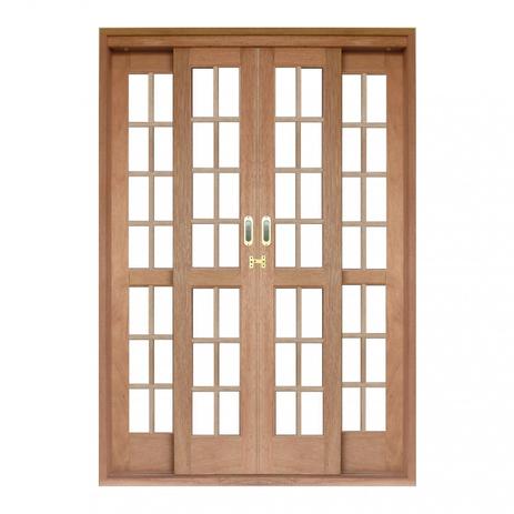 Porta de Correr Quadriculado 4 Folhas Cedro Arana 215cmx180cmx14cm Isabela Revestimentos Natural Menor preço em Porta de Correr Quadriculado 4 Folhas Cedro Arana 215cmx180cmx14cm Isabela Revestimentos Natural