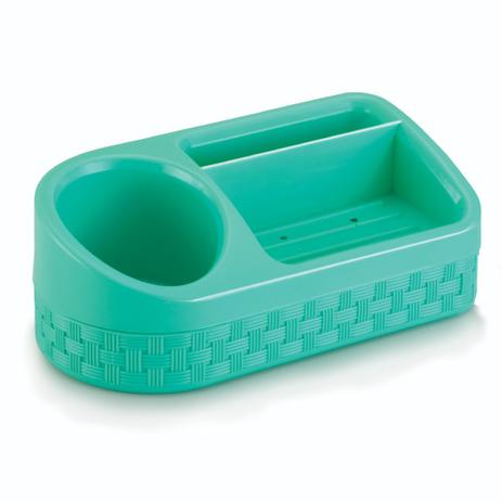 Porta Detergente Plástico Rattan com Base Verde 43x42x42cm - Nitron Menor preço em Porta Detergente Plástico Rattan com Base Verde 43x42x42cm - Nitron