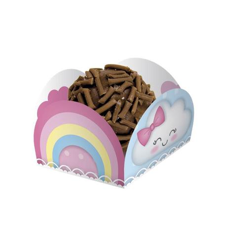 Porta Forminha para Doces Chuva de Amor 40 unidades Festcolor - Festabox Menor preço em Porta Forminha para Doces Chuva de Amor 40 unidades Festcolor - Festabox