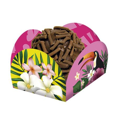 Porta Forminha para Doces Festa Tucano 40 unidades Festcolor - Festabox Menor preço em Porta Forminha para Doces Festa Tucano 40 unidades Festcolor - Festabox