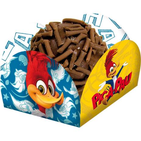 Porta Forminha para Doces Pica Pau 40 unidades Festcolor - Festabox Menor preço em Porta Forminha para Doces Pica Pau 40 unidades Festcolor - Festabox