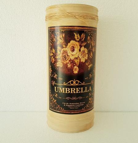 Porta Guarda Chuva Retrô Estampa Flor Humbrella - Palha - Vintage ville Menor preço em Porta Guarda Chuva Retrô Estampa Flor Humbrella - Palha - Vintage ville