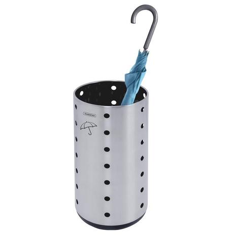 Porta guarda-chuva tramontina em aco inox com acabamento scotch brite e base em polipropileno 15l Menor preço em Porta guarda-chuva tramontina em aco inox com acabamento scotch brite e base em polipropileno 15l