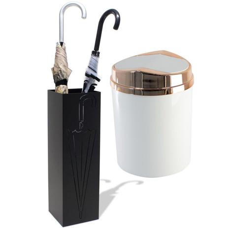 Porta Guarda Chuvas Preto Recepção Lixeira 5 Litros Basculante Cobre - Wp connect Menor preço em Porta Guarda Chuvas Preto Recepção Lixeira 5 Litros Basculante Cobre - Wp connect