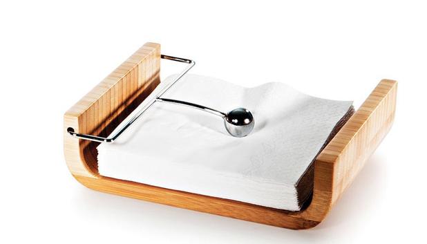 Porta Guardanapo Bambu Tamanho Grande Com Peso Inox - Welf Menor preço em Porta Guardanapo Bambu Tamanho Grande Com Peso Inox - Welf