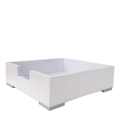 Porta Guardanapo Biarritz Branco 21X21CM - 31785 - Rma Menor preço em Porta Guardanapo Biarritz Branco 21X21CM - 31785 - Rma