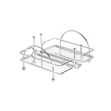 Menor preço em Porta Guardanapo de Prata Balls 18cmx18cm Rojemac