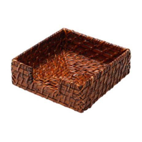 Porta Guardanapo de Rattan 18X18X6Cm - Rojemac Menor preço em Porta Guardanapo de Rattan 18X18X6Cm - Rojemac