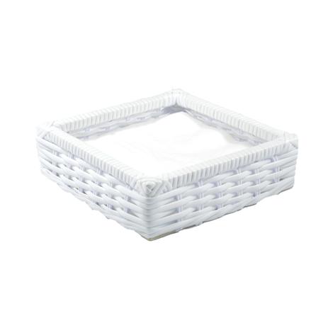 Porta Guardanapo Tradicional Fibra Sintetica 18x18x05 - Branco - Allstate Menor preço em Porta Guardanapo Tradicional Fibra Sintetica 18x18x05 - Branco - Allstate