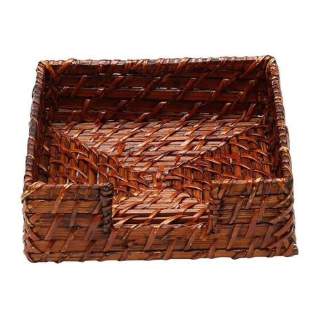 Porta Guardanapos de Rattan Rômulo Prestige - Rojemac Menor preço em Porta Guardanapos de Rattan Rômulo Prestige - Rojemac