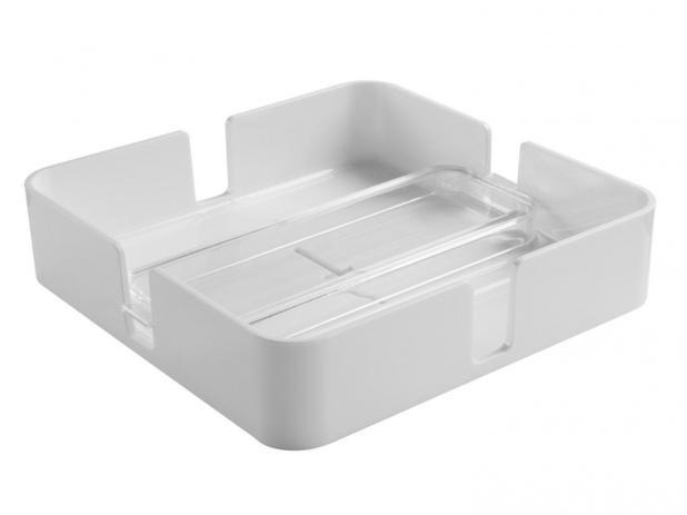 Porta Guardanapos Mod Cristal Branco Coza - Brinox Menor preço em Porta Guardanapos Mod Cristal Branco Coza - Brinox