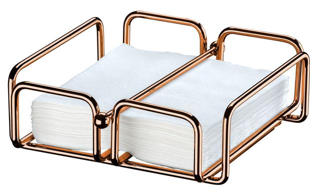 Porta Guardanapos Tamanho Grande Rosé Gold 1194RG Aramados Future Menor preço em Porta Guardanapos Tamanho Grande Rosé Gold 1194RG Aramados Future