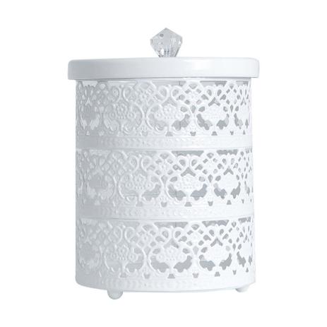 Porta Joia Cinzelado De Ferro Fundido Esmaltado White - F9-4051 - Bon gourmet Menor preço em Porta Joia Cinzelado De Ferro Fundido Esmaltado White - F9-4051 - Bon gourmet