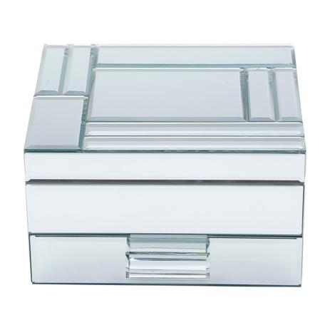 Porta Jóia de Madeira Espelhado 19X17X11cm - Prestige Menor preço em Porta Jóia de Madeira Espelhado 19X17X11cm - Prestige