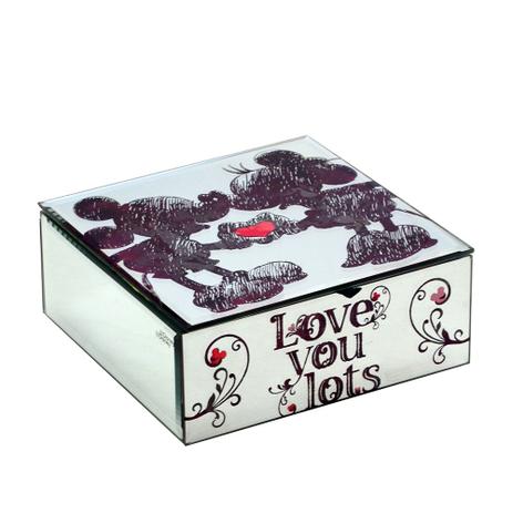 Porta Joia espelhado Amo Muito Você Minnie e Mickey Disney é boa?