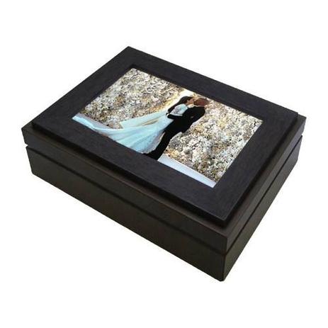 Porta Joias de Madeira Personalizável c/ Foto 10x15 - Porta Joias de Madeira Tabaco Personalizável c/ Foto 10x15 - S.c.a. Menor preço em Porta Joias de Madeira Personalizável c/ Foto 10x15 - Porta Joias de Madeira Tabaco Personalizável c/ Foto 10x15 - S.c.a.