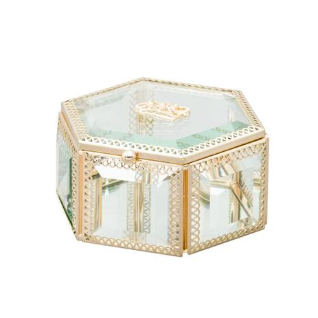 Porta Jóias De Vidro E Zamac Crown 11X6Cm - 3708 - Lyor Menor preço em Porta Jóias De Vidro E Zamac Crown 11X6Cm - 3708 - Lyor