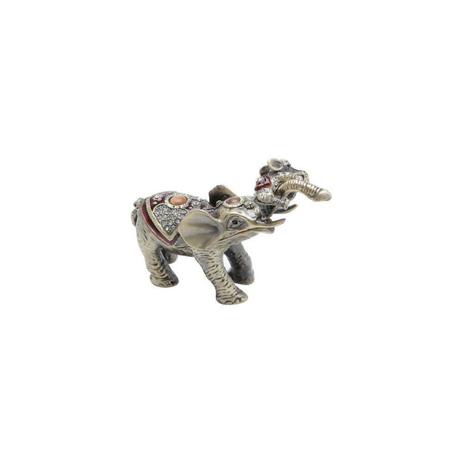 Porta Joias Elefante de Zamac 11cmx4cmx8cm Rojemac Prata Menor preço em Porta Joias Elefante de Zamac 11cmx4cmx8cm Rojemac Prata
