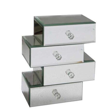 Porta jóias espelhado em MDF LHermitage 23598 - Lhermitage Menor preço em Porta jóias espelhado em MDF LHermitage 23598 - Lhermitage