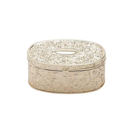 Porta Joias Oval de Zamac 11cm Rojemac Dourado Menor preço em Porta Joias Oval de Zamac 11cm Rojemac Dourado