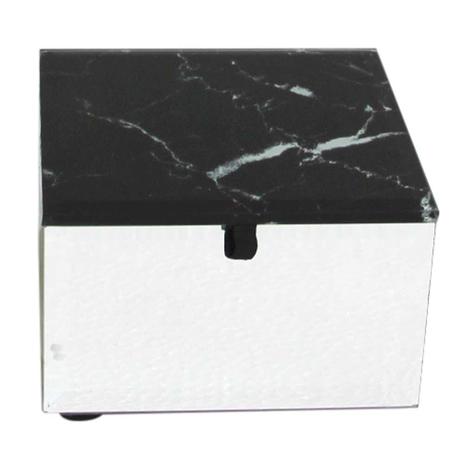 Porta joias Reflexo em mdf espelhado com tampa preta 11x11x8cm - 23603 - L hermitage é boa?