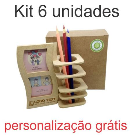 Porta Lápis E Foto Película - Kit com 6 unidades - Ecologik Menor preço em Porta Lápis E Foto Película - Kit com 6 unidades - Ecologik