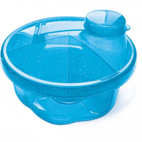 Porta Leite em Po 250 Ml com 3 Divisorias Azul Injetemp Menor preço em Porta Leite em Po 250 Ml com 3 Divisorias Azul Injetemp