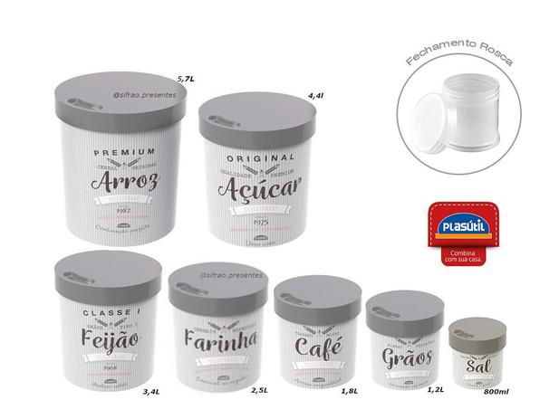 Porta Mantimento decorado 7 peças  Fendi Plasutil é boa?