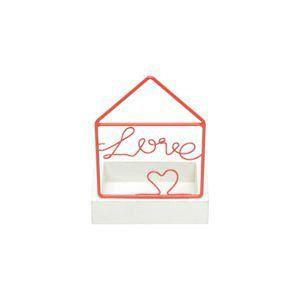 PORTA OBJETO DECOR METAL/MADEIRA WIRE HOME VERMELHO 10X6,5X14,5cm - Urban Menor preço em PORTA OBJETO DECOR METAL/MADEIRA WIRE HOME VERMELHO 10X6,5X14,5cm - Urban