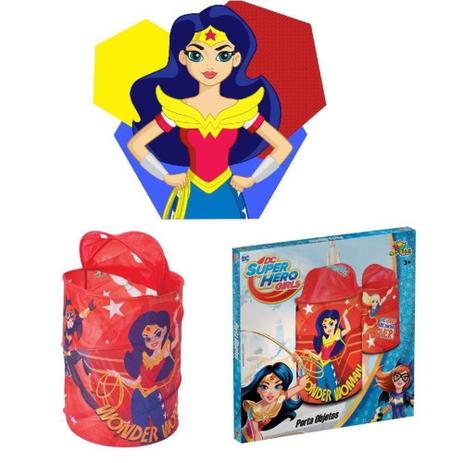 Porta Objetos Brinquedos Infantil Super Hero Girls- ArtBrink - Not defined é boa?