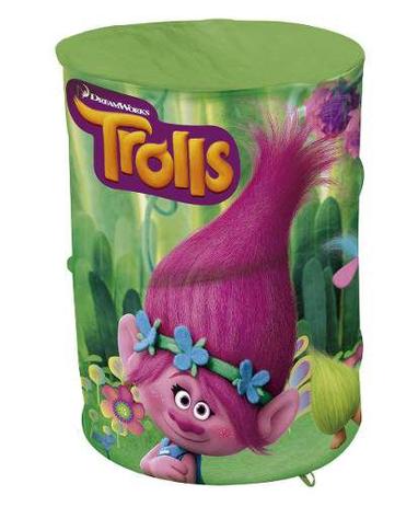 Porta Objetos Cesto Roupa Suja Portatil Trolls - Zippy toys Menor preço em Porta Objetos Cesto Roupa Suja Portatil Trolls - Zippy toys