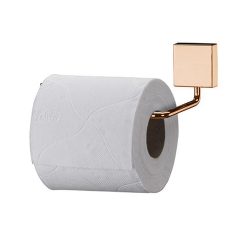Porta Papel Higiênico Papeleira 1 Rolo - Rosé Gold - Future Menor preço em Porta Papel Higiênico Papeleira 1 Rolo - Rosé Gold - Future