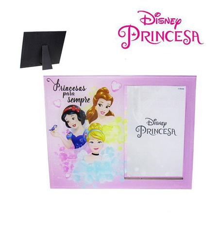 Porta retrato 10x15 vertical de vidro - princesas disney - Etihome Menor preço em Porta retrato 10x15 vertical de vidro - princesas disney - Etihome