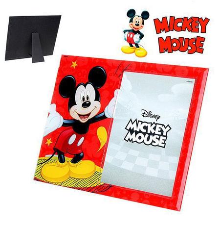 Porta retrato 13x18 vertical de vidro -mickey disney - Etihome Menor preço em Porta retrato 13x18 vertical de vidro -mickey disney - Etihome