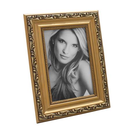 Porta Retrato 15X20cm Provençal Dourado Para 1 Foto 10X15cm - Kapos Menor preço em Porta Retrato 15X20cm Provençal Dourado Para 1 Foto 10X15cm - Kapos