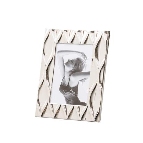 Porta Retrato Aço Niquelado Retangular 10cmx15cm Diamond Lyor Prata Menor preço em Porta Retrato Aço Niquelado Retangular 10cmx15cm Diamond Lyor Prata