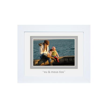 Porta-Retrato Baby Decor Tios Branco 10x15cm - Kapos Menor preço em Porta-Retrato Baby Decor Tios Branco 10x15cm - Kapos