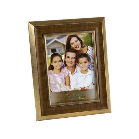 Porta Retrato Chanfrado 15cmx21cm Rojemac Dourado Menor preço em Porta Retrato Chanfrado 15cmx21cm Rojemac Dourado
