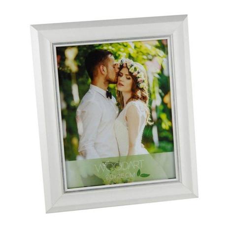 Porta Retrato Chanfrado 20cmx25cm Rojemac Branco Menor preço em Porta Retrato Chanfrado 20cmx25cm Rojemac Branco