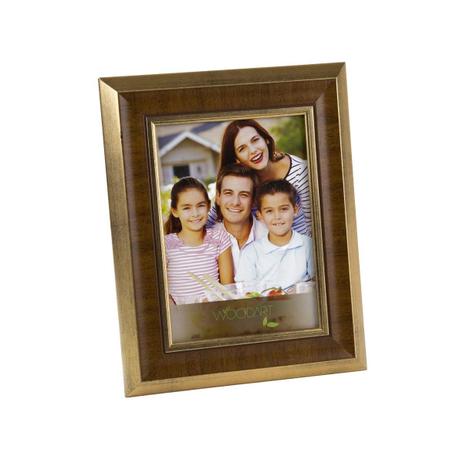 Porta Retrato Chanfrado Dourado 20x25cm Woodart Menor preço em Porta Retrato Chanfrado Dourado 20x25cm Woodart